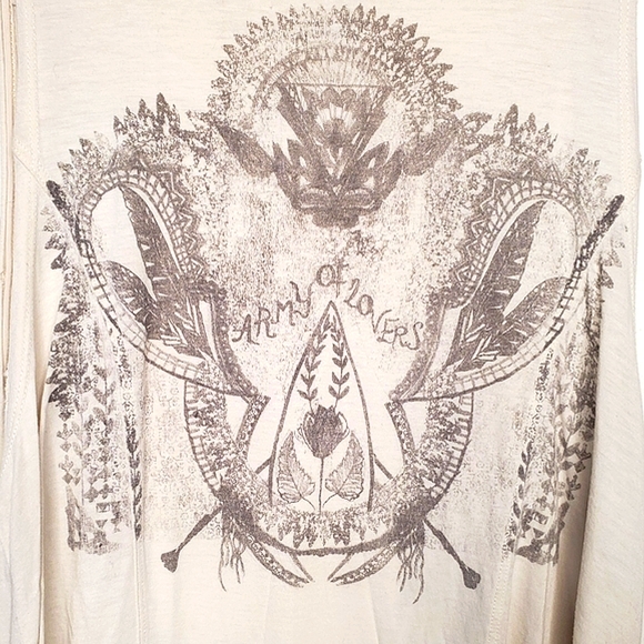 23) ANTHROPOLOGIE WE THE FREE "Army of Lovers" Festival Sz. XS - Picture 3 of 6